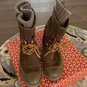 Tory Burch Carmel Suede Bootie
